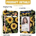thumbnail image 3 of Credit Card Holder Slim Wallet Sunflower RFID Wallet Women Front Pocket Small Card Holder Travel Cute Funny Thin Card Case ID Window PU Leather RFID Blocking Card Organizer Gifts colorful, 3 of 9