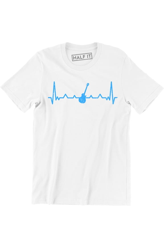 Acoustic Guitar Heartbeat - Music Rock Group Gifts Men's T-Shirt