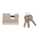 thumbnail image 1 of 2 Pcs Horizontal Padlock Rectangular Anti Theft Waterproof Shear Proof Security Padlock with 6 Keys for Door Drawer, 1 of 5