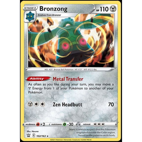 Pokemon Battle Styles Bronzong #102