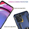 thumbnail image 5 of Military Grade Hybrid Case with Ring Grip for Motorola Moto G Power 5G 2023 - Blue, 5 of 7