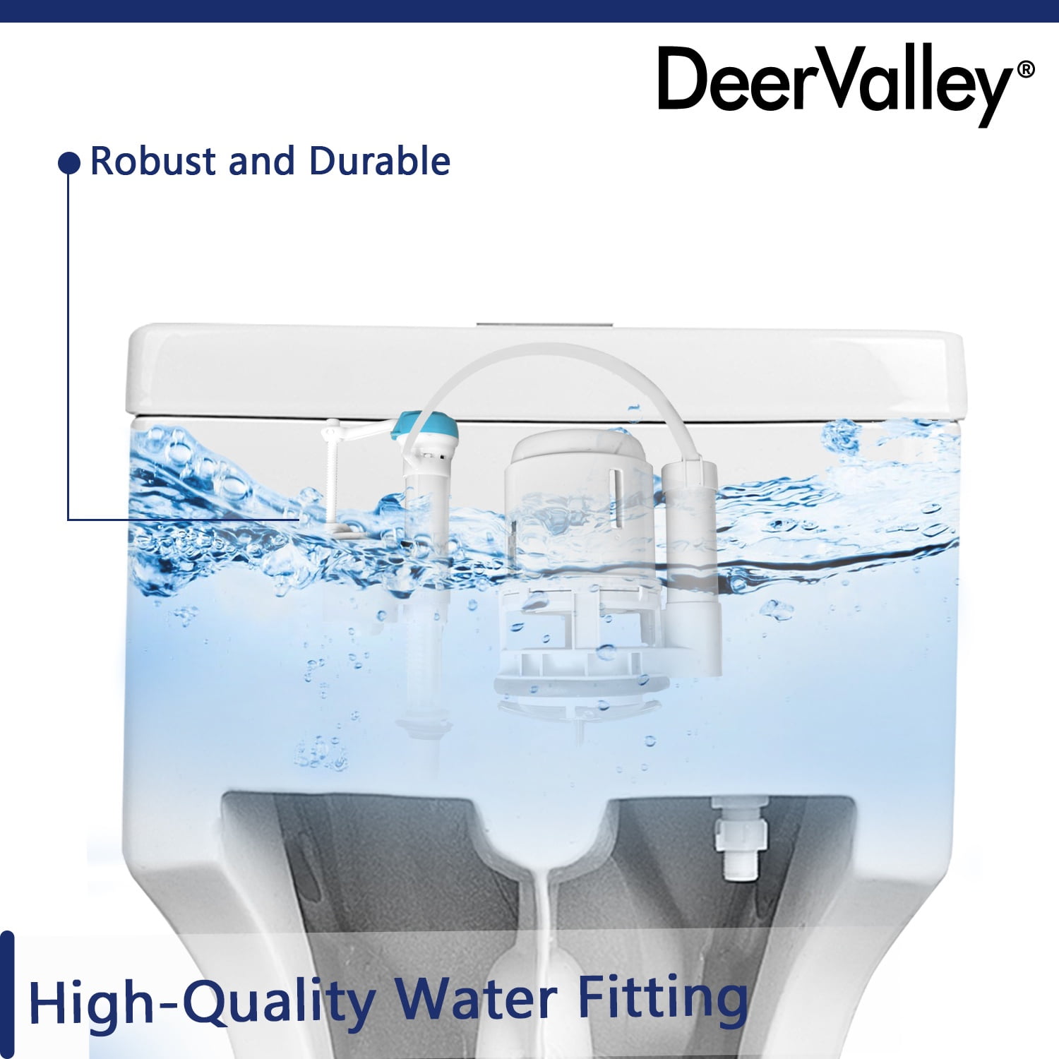 DV-1F0075 Prism One-Piece Modern Toilet, Comfortable Seat Height Toilet with Dual-Flush Fully Glazed (Seat Included)