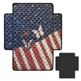 thumbnail image 2 of ZIATUBLES Recliner Chair Covers, Reclining Couch Slipcovers Seat Cushion, Anti-Slip Sofa Cover for Dogs Pets, Washable Furniture Protector, 38.58 x 24.40 Inches, American Flag Butterfly Print, 2 of 8