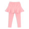 thumbnail image 3 of EnJoCho Girls 2 In 1 Skirted Leggings High Waist Color Stretchy Pants Cute Skirt Overlay Bottoms Designed For Daily Casual Wear Stage Performance Kids Dressy Outfit, 3 of 5