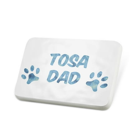 Porcelein Pin Dog & Cat Dad Tosa Lapel Badge – NEONBLOND