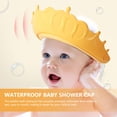 thumbnail image 3 of 2 gorros de ducha para bebé con visera ajustable para niños pequeños para protección de ojos y oídos, 3 of 7