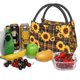 thumbnail image 3 of Easygdp Brown Blue Plaid Sunflower Bolsa de Almuerzo Insulada Reutilizable, Bolsa de Mano y Bandolera para Oficina, Trabajo, Viajes, 3 of 6