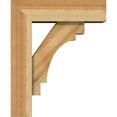 thumbnail image 3 of Ekena Millwork 6"W x 18"D x 22"H Merced Block Rough Sawn Bracket w/ Offset Brace, Western Red Cedar, 3 of 25