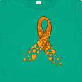 thumbnail image 4 of Inktastic Leukemia Awareness with Orange Ribbon Made of Hearts Boys or Girls Baby T-Shirt, 4 of 5