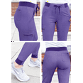 thumbnail image 4 of Adar Pro Heather Scrubs For Women - Ultimate Yoga Jogger Scrub Pants, 4 of 7