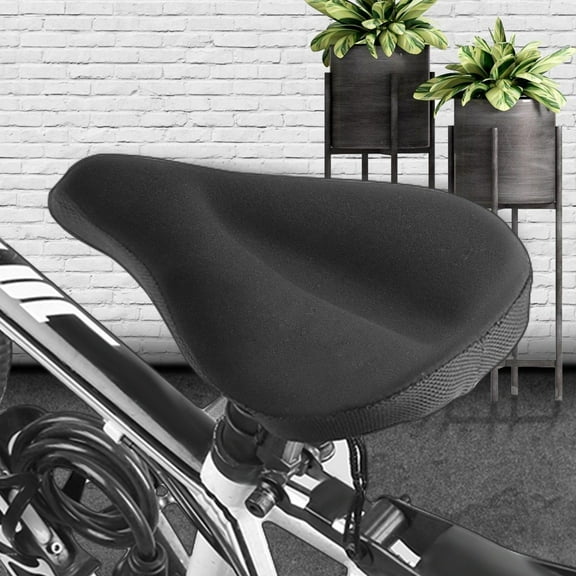 Anti-Slip Wear Resistant Soft Gel Cushion Bicycle Padded Saddle Cover