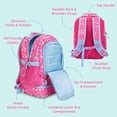 thumbnail image 3 of Bentgo Kids Prints 2-in-1 Backpack & Insulated Lunch Bag - Pink Rainbow, 3 of 6