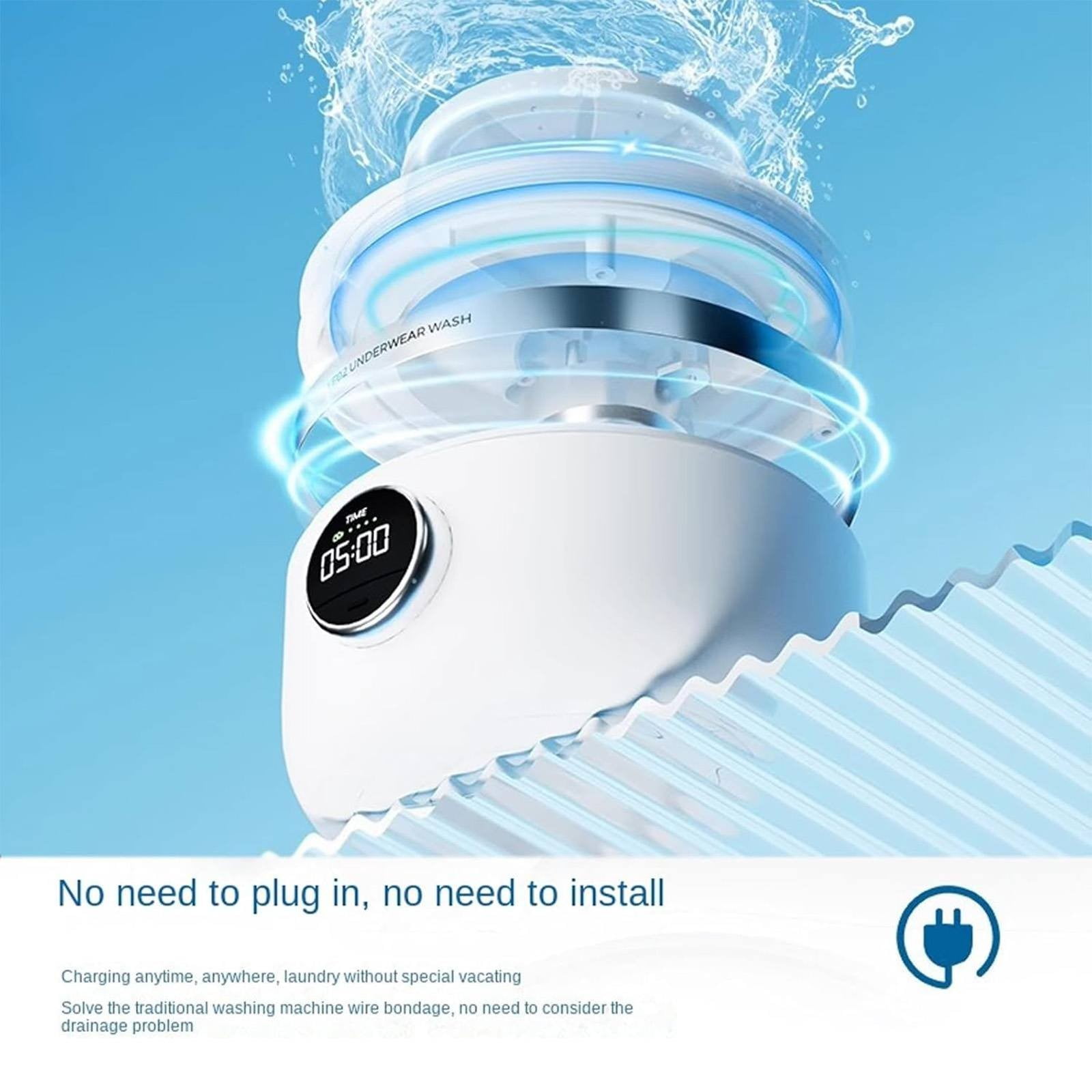 GBAYXJ Underwear Washer Portable Washing Machine Portable Washing Machine Underwear Washing Machine Portable Rechargeable Cordless Washing Machine Household Detergent (White)
