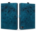 thumbnail image 2 of FJLBDE Case for Fire HD 10 and 10 Plus 10.1 inch (13th/11th Gen, 2023/2021) with Stand, Card Slot, Auto Wake/Sleep, Embossed Cat PU Leather Folio Cover with Pen Holder, Blue, 2 of 7