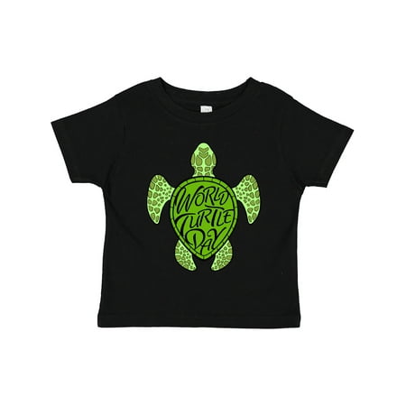 

Inktastic World Turtle Day with Sea Turtle in Green Gift Toddler Boy or Toddler Girl T-Shirt