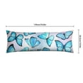 thumbnail image 6 of Butterfly Body Pillow Cover - Soft & Breathable, Hidden Zipper, 20"x54", Floral & Tropical Butterfly Print - Perfect Gift for Butterfly Lovers, Side Sleepers & Aesthetic Decor, 6 of 7