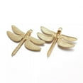thumbnail image 2 of EOEMY 5Pc Matte Gold Tibetan Alloy Big Pendants Dragonfly Nickel Free Charms 63.5X72mm, 2 of 3