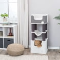 thumbnail image 4 of TRIXIE Lucano Xxl 43.3" Multi-Level Cat Tree with Sisal Scratching Posts, Condo & Hanging Cat Toy, Gray, 4 of 7