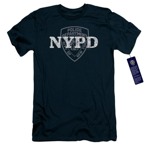 New York City Nypd Adult 30/1 T-Shirt Navy