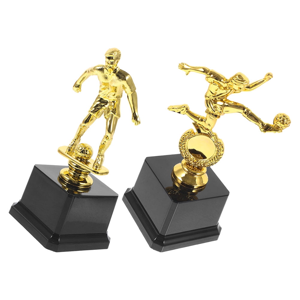 2pcs Mini Trophies For Kids Awards Plastic Gold Award Trophy Cups Kids Award Trophy Cups Participation Trophy Cup For Party Favors Rewards Props Sports