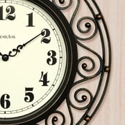 Westclox Wrought Iron Style 12 Round Wall Clock
