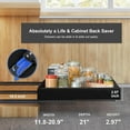 thumbnail image 2 of Expandable Pull Out Cabinet Organizer Adhesive, 21" Deep 2-Pack Slide Out Drawer for Kitchen Cabinets, Upgraded 3-Rail Cabinet Kitchen Pull Out Shelves, Adjustable Width 11.8"-20.9", 2 of 18