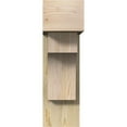 thumbnail image 2 of Ekena Millwork 8"W x 22"D x 26"H Westlake Block Rough Sawn Bracket w/ Offset Brace, Douglas Fir, 2 of 25