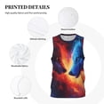 thumbnail image 3 of Pofeuu Red And Blue Fire Wolf Print Basketball Jersey, Shirts for Men Youth Basketball Jersey Crew Neck-XX-Large, 3 of 6