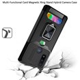 thumbnail image 3 of Compatible for Moto G Pure Case, Moto G Power 2022 Case Credit Card Insert Rugged ShockProof Drop Protection Phone Case with Magnetic Mount Plate Kickstand [Black], 3 of 3