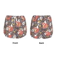 thumbnail image 6 of Uemuo Foxes Pattern Women's Athletic Shorts High Waisted Running Shorts with Liner Pockets Gym Elastic Workout Shorts-Large, 6 of 9