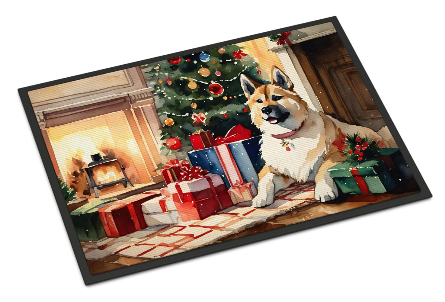 Belgian Malinois Cozy Christmas Doormat 36 in x 24 in