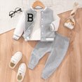 thumbnail image 2 of Gibobby Toddler Boy Clothes Baby Boy Outfit Kids School Casual Pullover Sweatshirt Pants Fall Winter Clothes for 6 18 24 Months 2T 3T 4T 5T 6T Boys(2-3 Years,Grey), 2 of 7