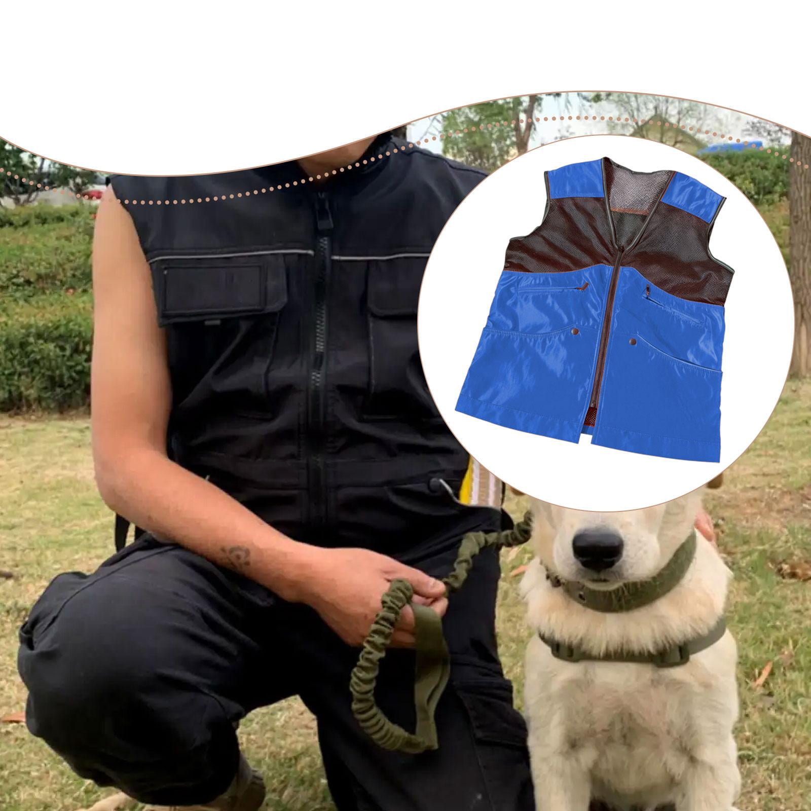 Bvdfgk Dog Training Vest Multifunctional Handler Clothing for Outdoor Sport Agility L