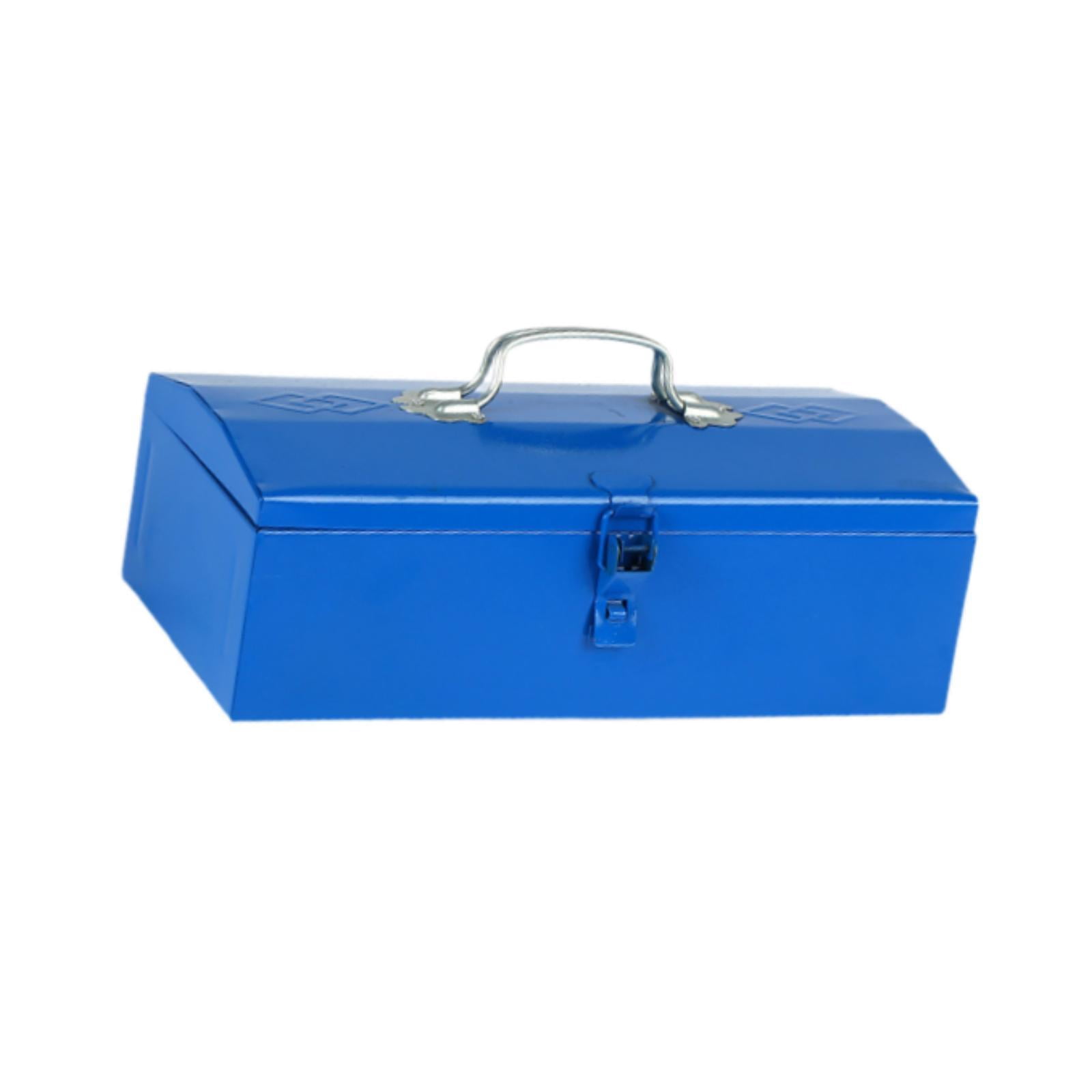 Langgg Iron Tool Box Tool Storage Case Tool Hand Portable Case for Workshop Garages