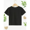 thumbnail image 3 of Boys' Fun 'I Got My Daddy's Temper & Mommy's Attitude' Print T-Shirt - Comfy, Versatile Short Sleeve Crew Neck Top for Youngsters, 3 of 5