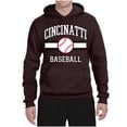 thumbnail image 2 of Wild Bobby City of Cincinnati Baseball Fantasy Fan Sports Unisex Hoodie Sweatshirt, Brown, X-Large, 2 of 6