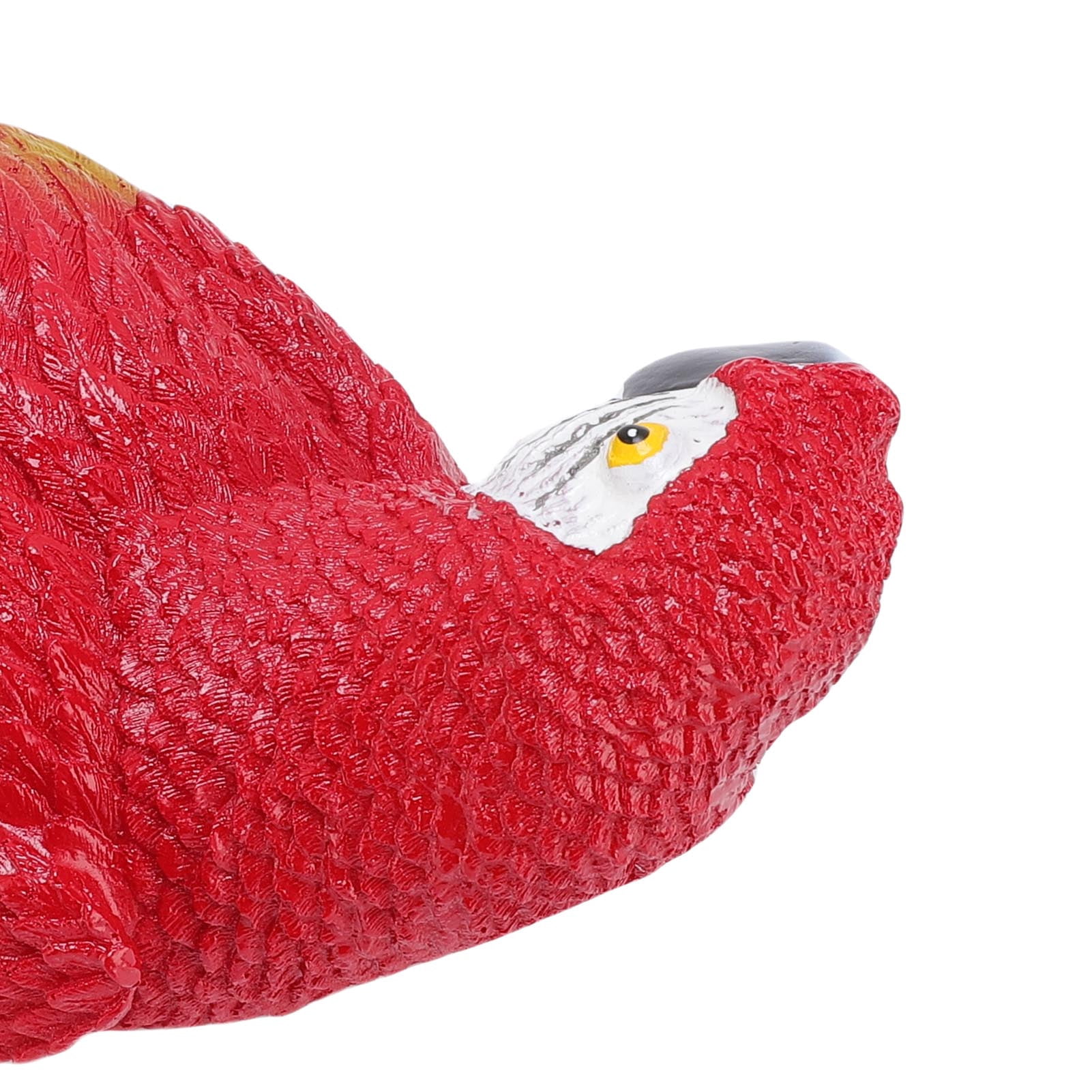 NFTIGB Realistic Hanging Parrot Wall Decoration Flat Back High Strength Resin Statue Figurine for Outdoor Lawn Garden Patio Decor, Right Side Red, 13.78 inches / 35.0 cm