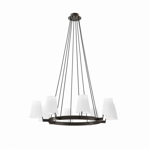 Modway Surround 8-Light Chandelier in White Bronze