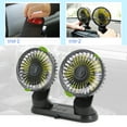 thumbnail image 3 of ✪ Adjustable Angle Dual Head USB Powered 3-Speed Adjustable Car Dashboard Cooling Air USB Fan for SUV Vehicles Home Office, 3 of 17