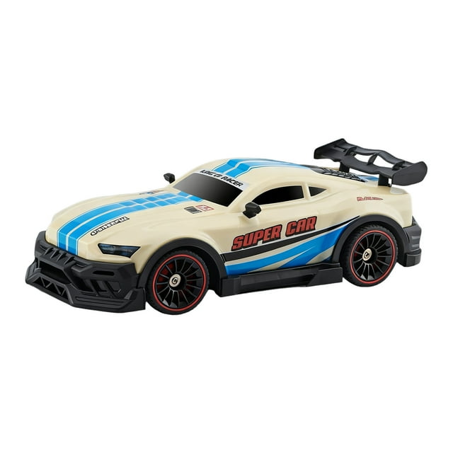 Liyamei Color Changing Remote Control With Control 6 Channel 2.4 RC Drift With Lights 2 Tire & 4 Cones High Speed Racing For Boys Birthday For Kids