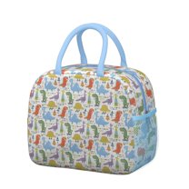 Womens Colorful Dinosaurs Skating Pattern Lunch Box for Work,Insulated Lunch Bag for Women,Loncheras Para Mujer,Leakproof Adult Lunch Bag for Work,Beach,Travel,Picnic,Camping