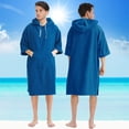 thumbnail image 4 of Capa con capucha de fibra engrosada, toalla de baño, capa para nadar, hacer surf en la playa, bata de baño para hombres y mujeres, 4 of 5