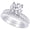 Platinum, variant on 1 Carat (ctw) Platinum Round Cut LAB GROWN Diamond Engagement Ring A Come Wedding Bridal Set (Color H-I Clarity VS1-VS2)