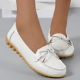 thumbnail image 6 of Caqnni Penny Loafers for Women Comfort Slip on Moccasin Shoes for Work, Causal Women's Loafers Flats Shoes (6,Z01-White), 6 of 7