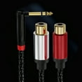 thumbnail image 6 of Heavy Duty 6.35mm TRSs Male to 2RCA Stereos Interconnects Cable L Shaped Connectors EMIs Shielding, 6 of 8