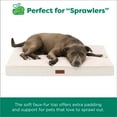 thumbnail image 2 of FurHaven Plush & Decorator Check Tuft-Top Orthopedic Mattress Pet Bed for Dogs and Cats - Wheat, Medium, 2 of 12
