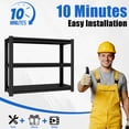 thumbnail image 6 of NYBOPAVIS 47.2" Heavy Duty Shelving with Adjustable Rack, 3-Tier Fish Tank Stand Rack Shelf for Home Office,47.2" W x 18"D x 39" H, 6 of 13