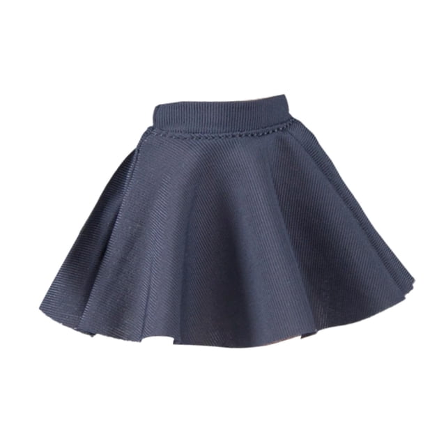 Figura de acción a escala 1/12, ropa, accesorio para fotos, falda mini para mujer, de moda, se adapta a 6 Gris