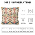 thumbnail image 5 of Nawypu  Designer Square Throw Pillow Covers Set of 2,Red Yellow and Green Rustic with Lines Shell Pattern Pillows Cover,Decorative Pillowcases Cushion for Bed Living Room Outdoor Car,, 5 of 5