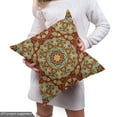 thumbnail image 4 of Ambesonne Mandala Fabric by the Yard Upholstery, Medieval Mosaic Design, 5 Yards, Pale Coffee Pale Blue, 4 of 4